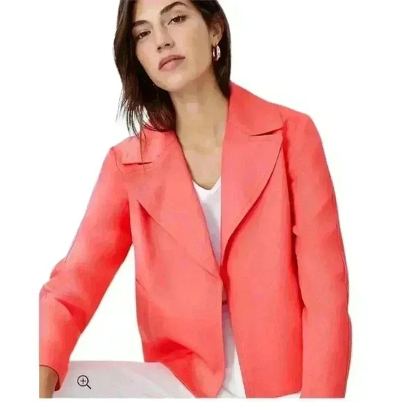 ANN TAYLOR WOMEN'S TWILL SWING JACKET - Picture 9 of 10